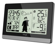 TFA 35.1159.01 - WEATHER BOY - Domácí meteostanice s předpovědí počasí a postavičkou - černá