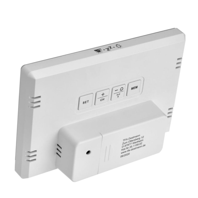 TFA 35.1159.02 - WEATHER BOY - Domácí meteostanice s předpovědí počasí a postavičkou - bílá