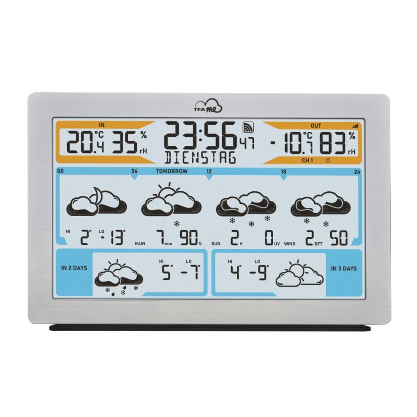TFA 35.8100.54 - Bezdrátová WiFi meteostanice s chytrou předpovědí TFA.me ID-02
