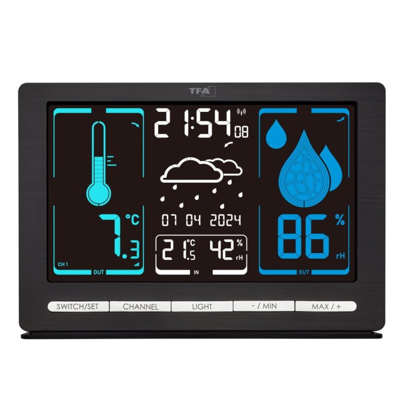 TFA 35.1132.01 - Domácí meteostanice s předpovědí počasí a barevným displejem METEOCHROME