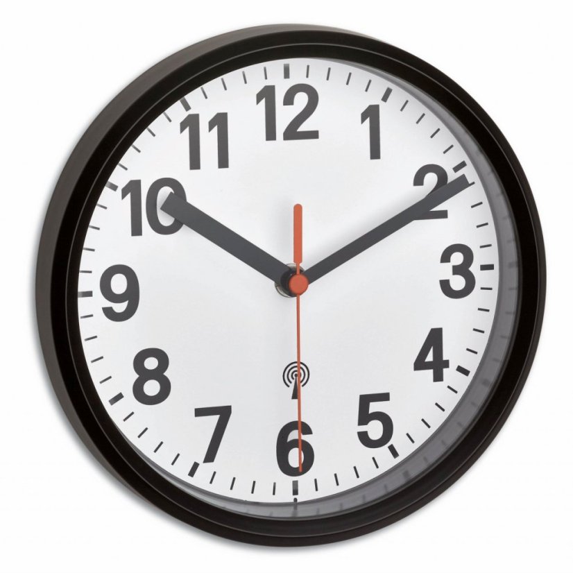 TFA 60.3538.01 - DCF nástěnné hodiny - černé