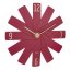 TFA 60.3020.05 - Designové nástěnné hodiny CLOCK IN THE BOX s tichým chodem - červené