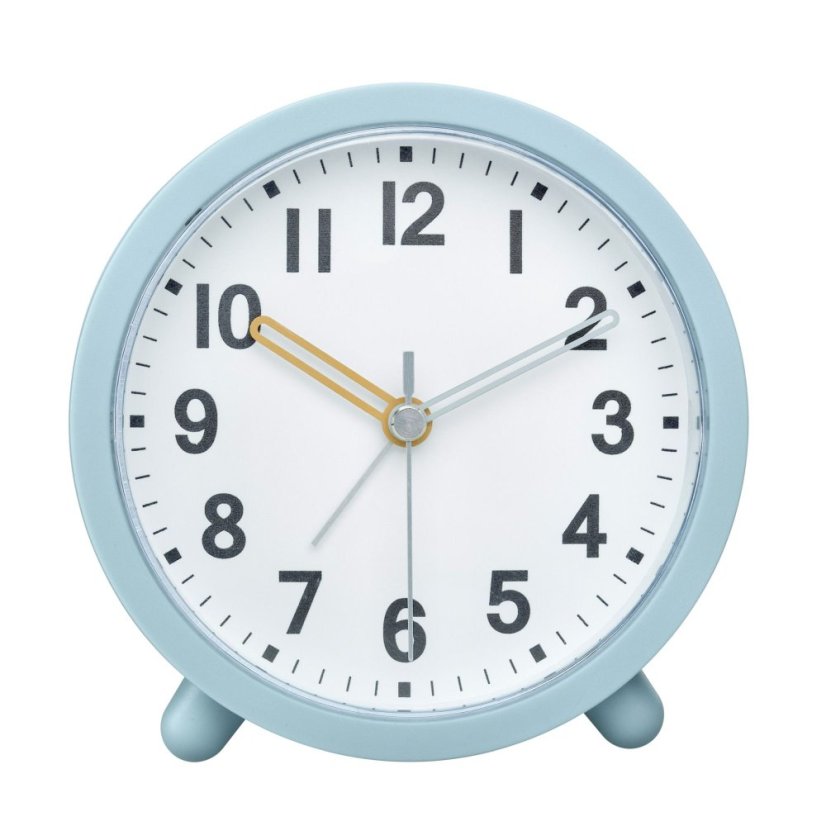 TFA 60.1043.20 - Elektronický analogový budík s tichým chodem - barva modrá