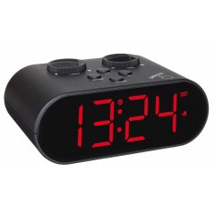 TFA 60.2551.01 - ELLYPSE - Rádiem řízený budík s USB výstupem - černý