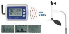 Bezdrátový měřič rychlosti a směru větru s dlouhým dosahem WL12-WSD