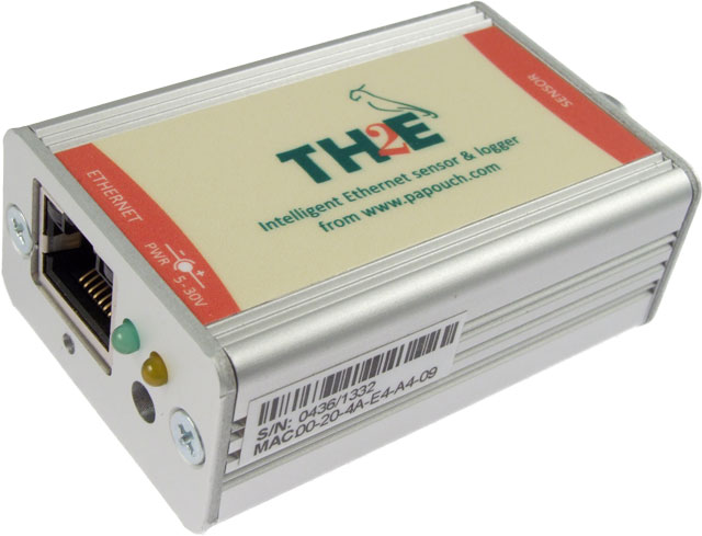 TH2E - Ethernetový teploměr s vlhkoměrem