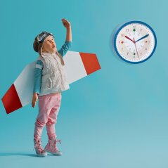 TFA 60.3058.06.90 - TICK TACK - dětské nástěnné hodiny pro učení času