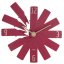 TFA 60.3020.05 - Designové nástěnné hodiny CLOCK IN THE BOX s tichým chodem - červené