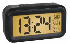 TFA 60.2018.01 - LUMIO - Digitální budík s možností podsvícení - barva černá