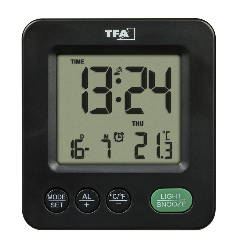 TFA 60.2567.01 NOX - rádiem řízený digitální budík