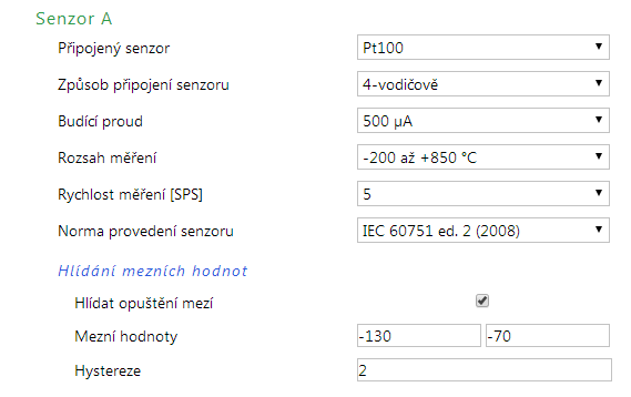 Papago 2PT ETH: 2x teploměr pro Pt100/1000 s Ethernetem