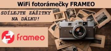 Tip na dárek: Velký WiFi digitální fotorámeček FRAMEO