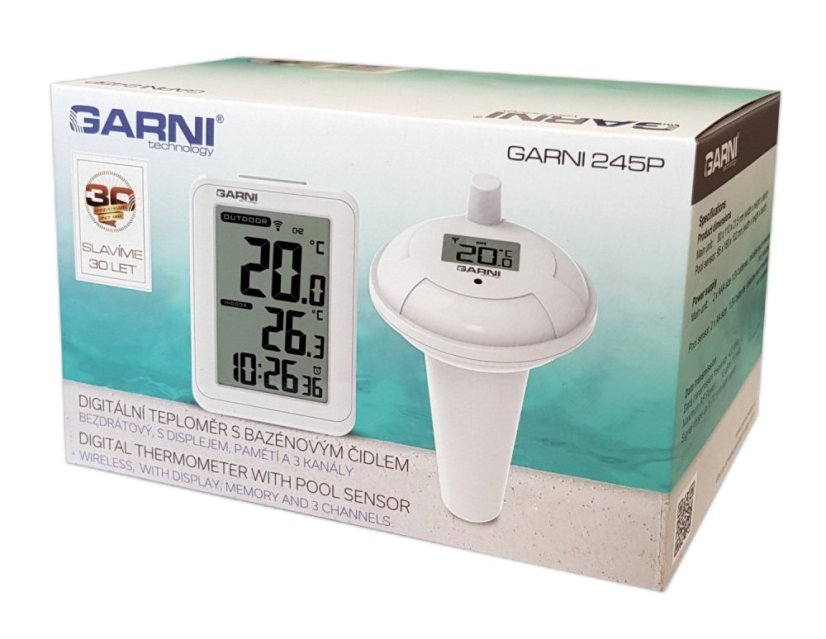 GARNI 245 - Digitální teploměr s bazénovým čidlem