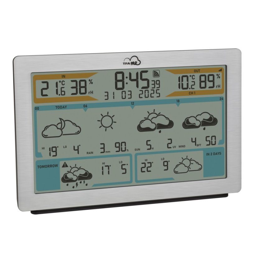 TFA 35.8100.54 - Bezdrátová WiFi meteostanice s chytrou předpovědí TFA.me ID-02