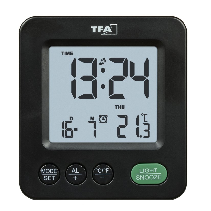 TFA 60.2567.01 NOX - rádiem řízený digitální budík