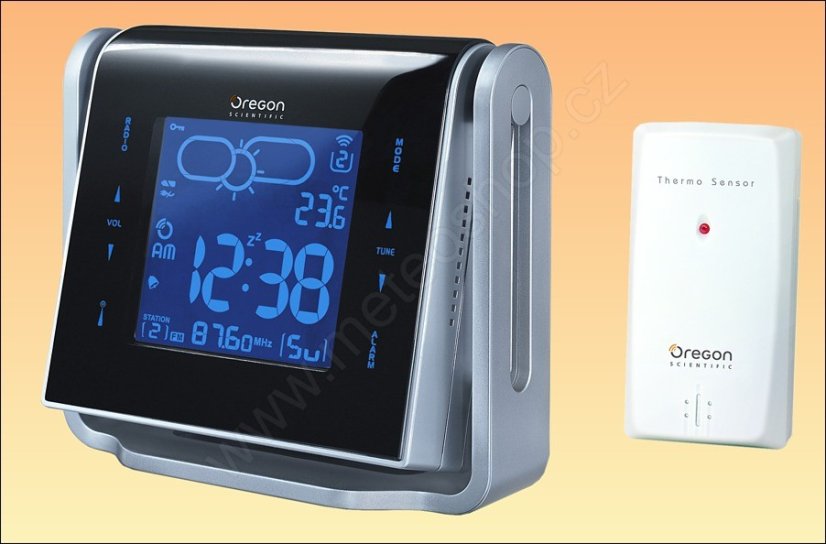 Meteostanice s buzením rádiem Oregon Scientific BARM688
