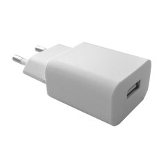 Napájecí a nabíjecí adaptér 230V na USB, 1A, bílý