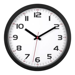 TFA 60.3050.01 - Nástěnné hodiny s tichým chodem - černé