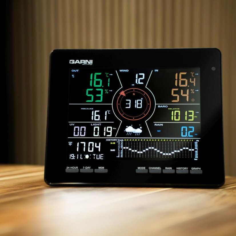 GARNI 2060 Arcus - Wi-Fi met. stanice s 24hod/7denní předpovědí