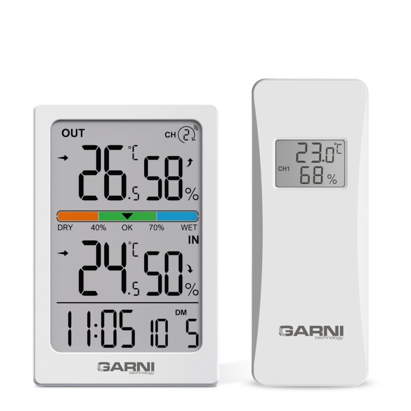 GARNI 155TH - bezdrátový teploměr s vlhkoměrem