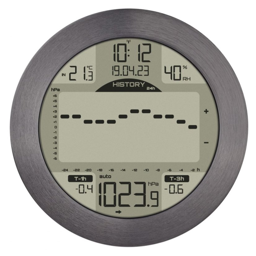 TFA 35.1124.10 - Digitální meteostanice METEOMAR - leštěný hliník