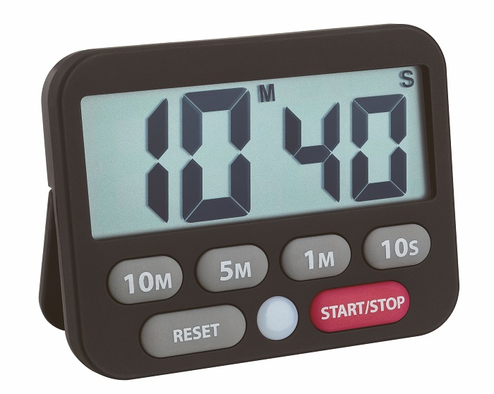 TFA 38.2038.01 - Digitální časovač a stopky - černá