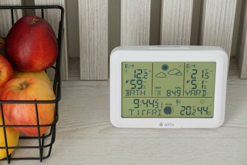 Airbi DUO - meteostanice se 2 bezdrátovými čidly