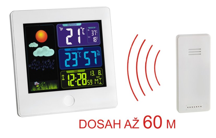 TFA 35.1133.02 - SUN - Domácí meteostanice s barevným displejem - bílá