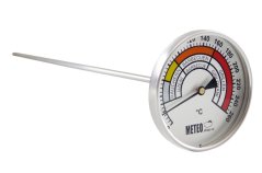 Teploměr do udírny - průměr 100 mm, stonek 400 mm