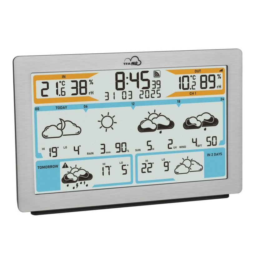 TFA 35.8100.54 - Bezdrátová WiFi meteostanice s chytrou předpovědí TFA.me ID-02