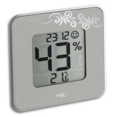 TFA 30.5021.02 - STYLE - Teploměr s vlhkoměrem - světle hnědošedá