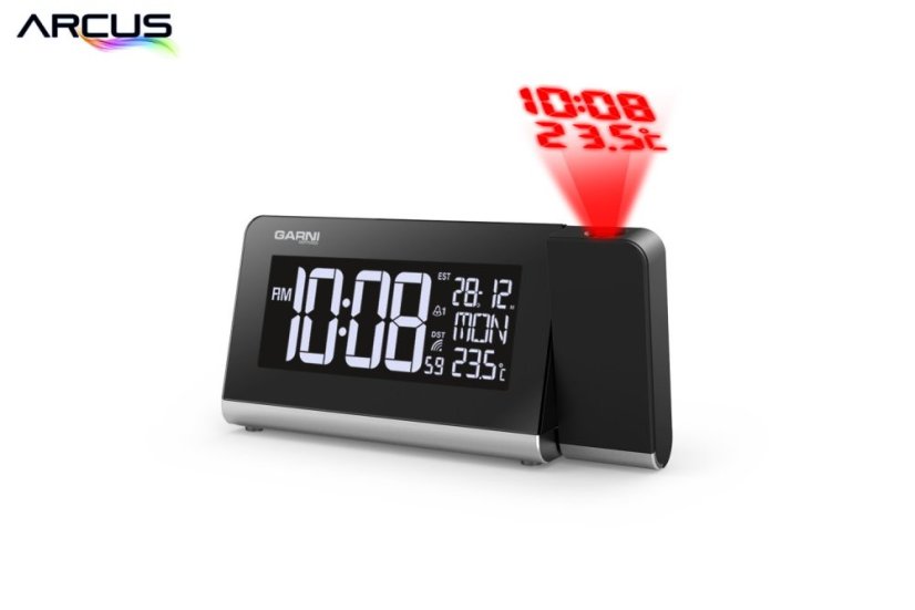 GARNI 165 Arcus - Digitální budík s projekcí času a vnitřní teploty