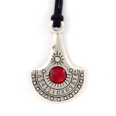 Náhrdelník a sluneční hodiny Nil - červený kámen