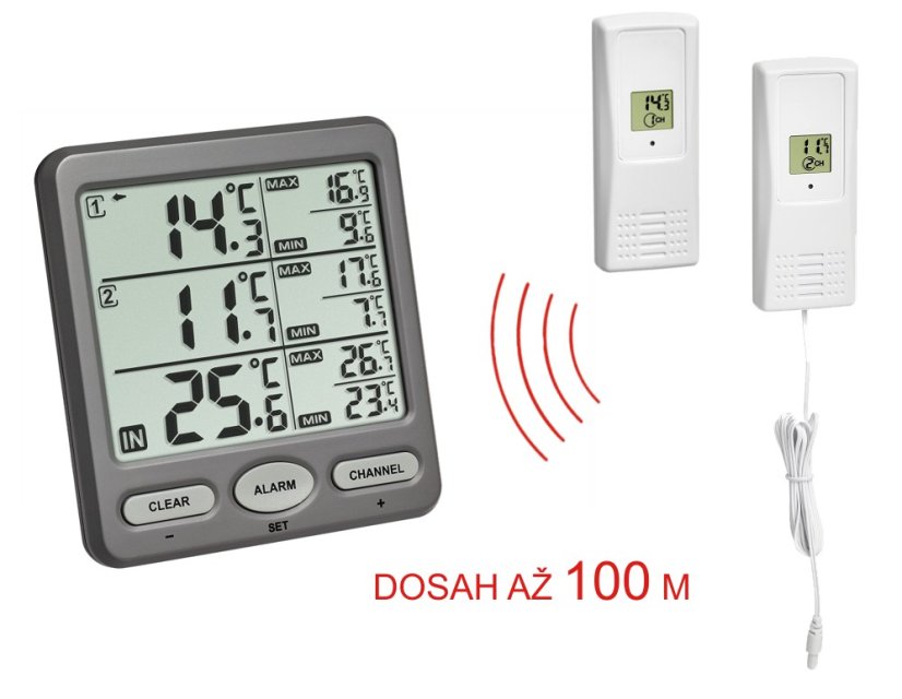 TFA 30.3062.10 - TRIO - Bezdrátový teploměr