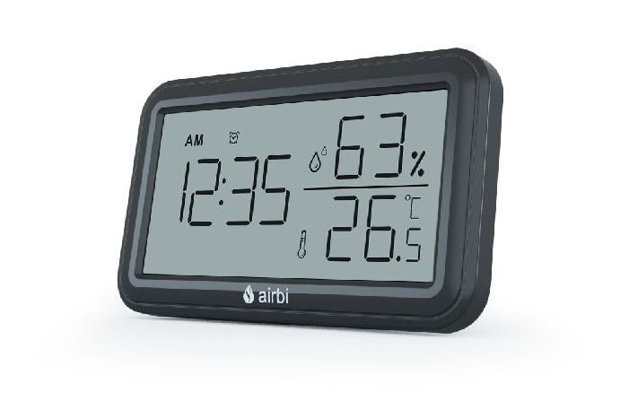 Pokojový teploměr a vlhkoměr Airbi INDOOR - černý