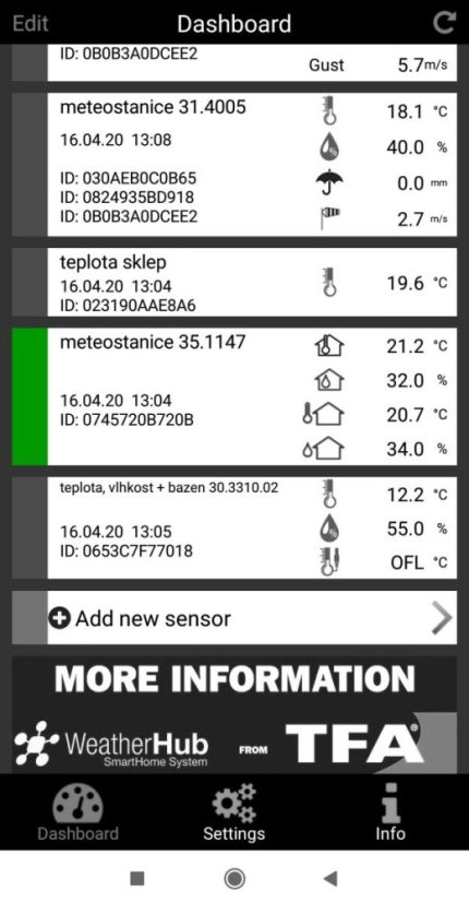 TFA 35.1148.01.IT - SPHERE - Meteostanice s barevným displejem kompatibilní se systémem WEATHERHUB