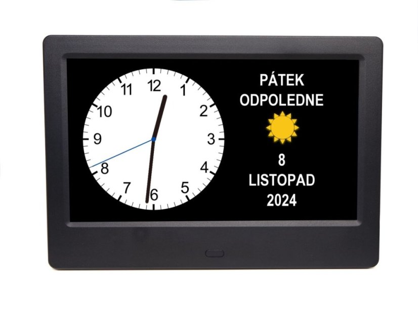 Airbi NOTE - hodiny s kalendářem, textovými upozorněními a fotorámečkem