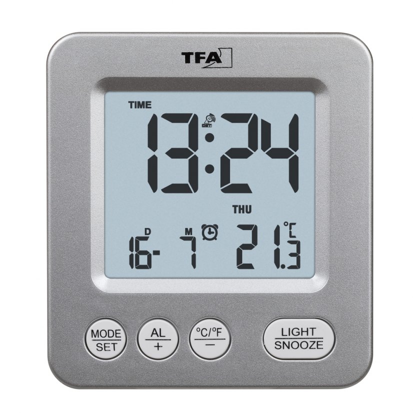 TFA 60.2567.54 NOX - rádiem řízený digitální budík