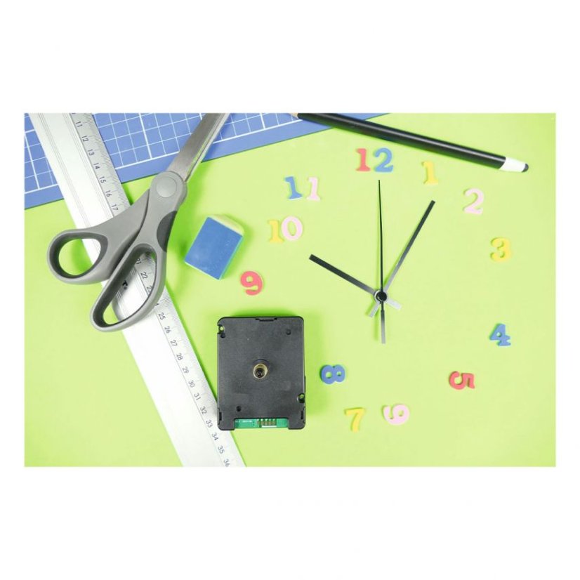 TFA 60.3061.02 - Krystalový hodinový strojek s tichým chodem - ručičky bílé