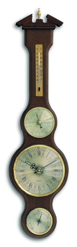 TFA 45.3004.03 - Meteostanice kaplička s teploměrem, vlhkoměrem, barometrem a hodinami