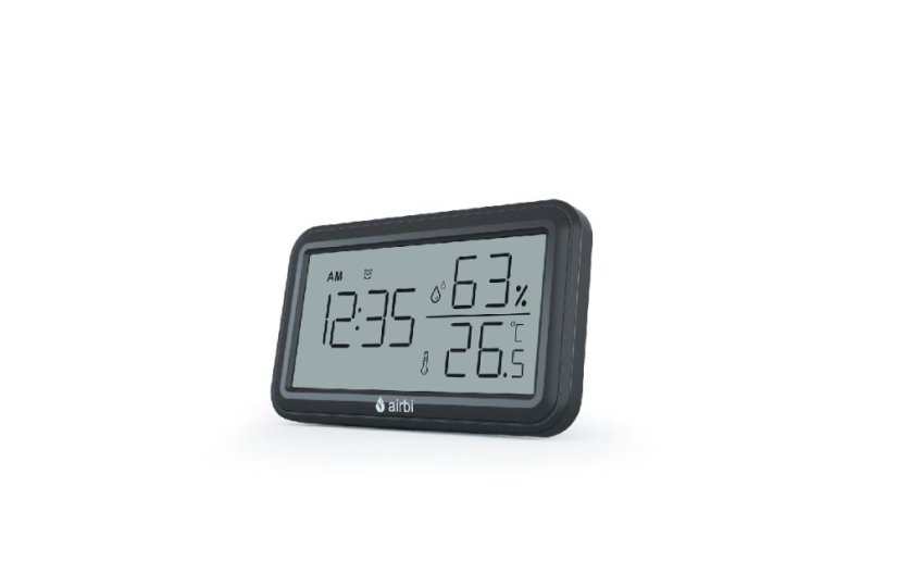 Pokojový teploměr a vlhkoměr Airbi INDOOR - černý