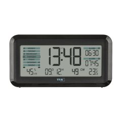 TFA 60.2562.01.GB BOXX2 - Rádiem řízený digitální budík s automatickým podsvícením - anglické popisky