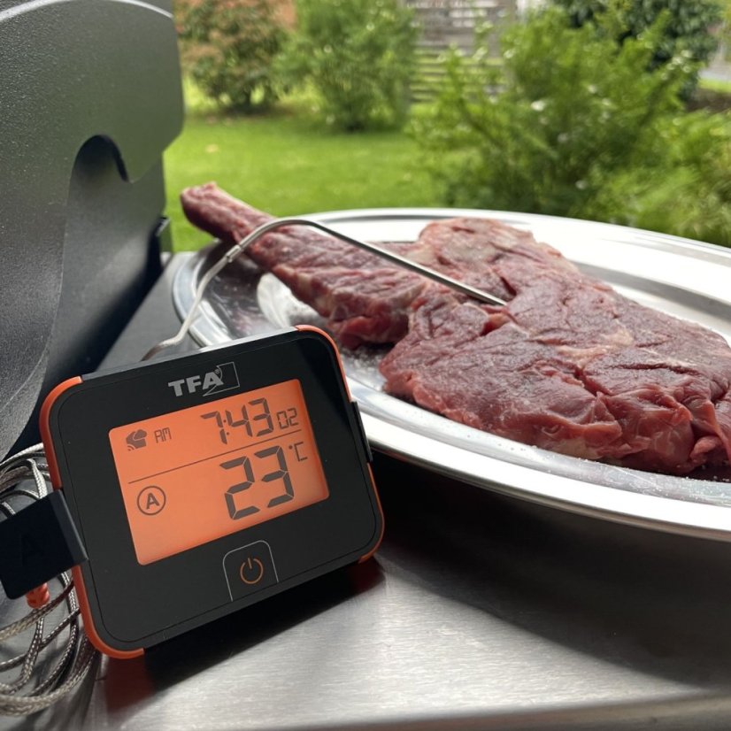 TFA 14.1514.10 - bezdrátový vpichový teploměr se dvěma sondami BBQ VIEW