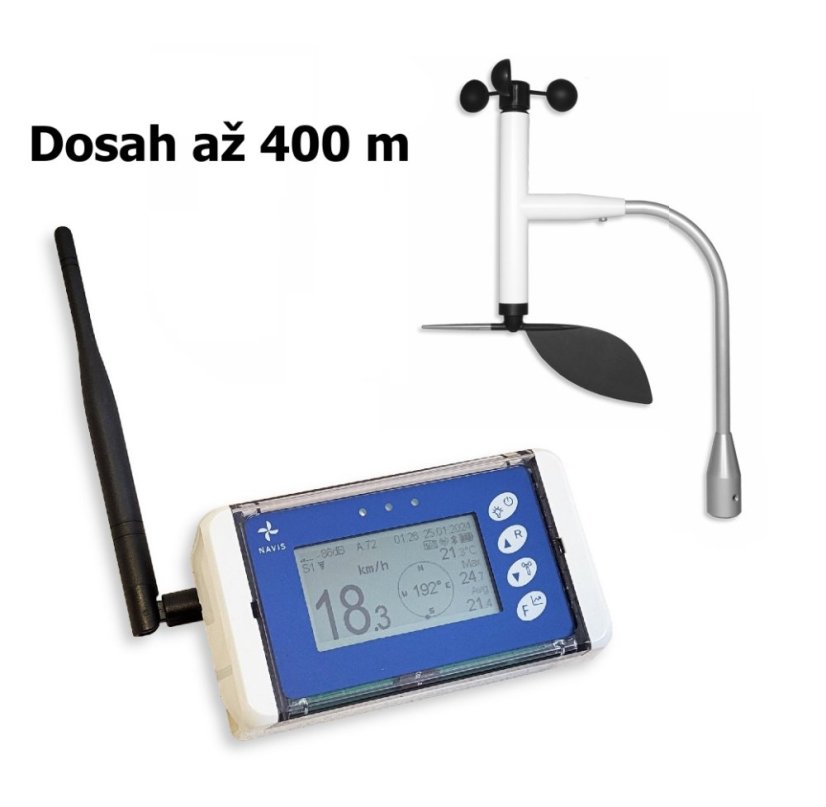 Bezdrátový měřič rychlosti a směru větru s dlouhým dosahem WL13-WSD
