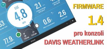 Nová konzole Davis WeatherLink: #5 Update firmwaru verze 1.4 – jaké funkce přináší?
