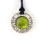 Náhrdelník a sluneční hodiny Jupiter - zelený kámen