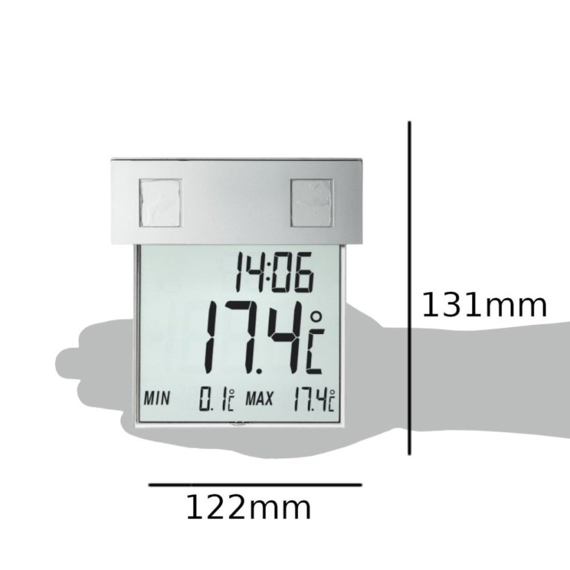 TFA 30.1035 - VISION SOLAR - Venkovní digitální teploměr na okno