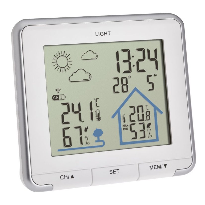 TFA 35.1153.02 - LIFE - Domácí meteostanice s předpovědí počasí - bílá