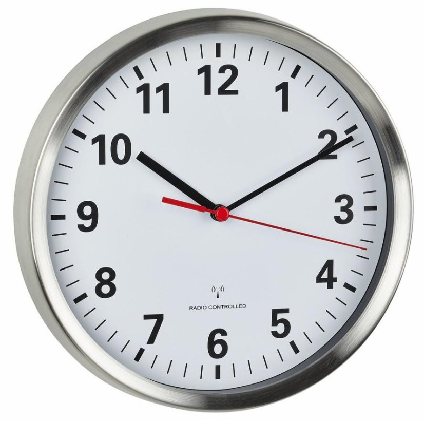 TFA 60.3529.02 - Nástěnné DCF hodiny s tichým chodem