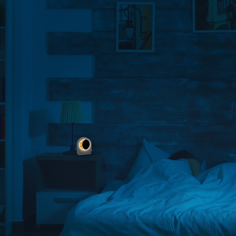 TFA 60.2053.15 - retro světelný budík Měsíc a meteory